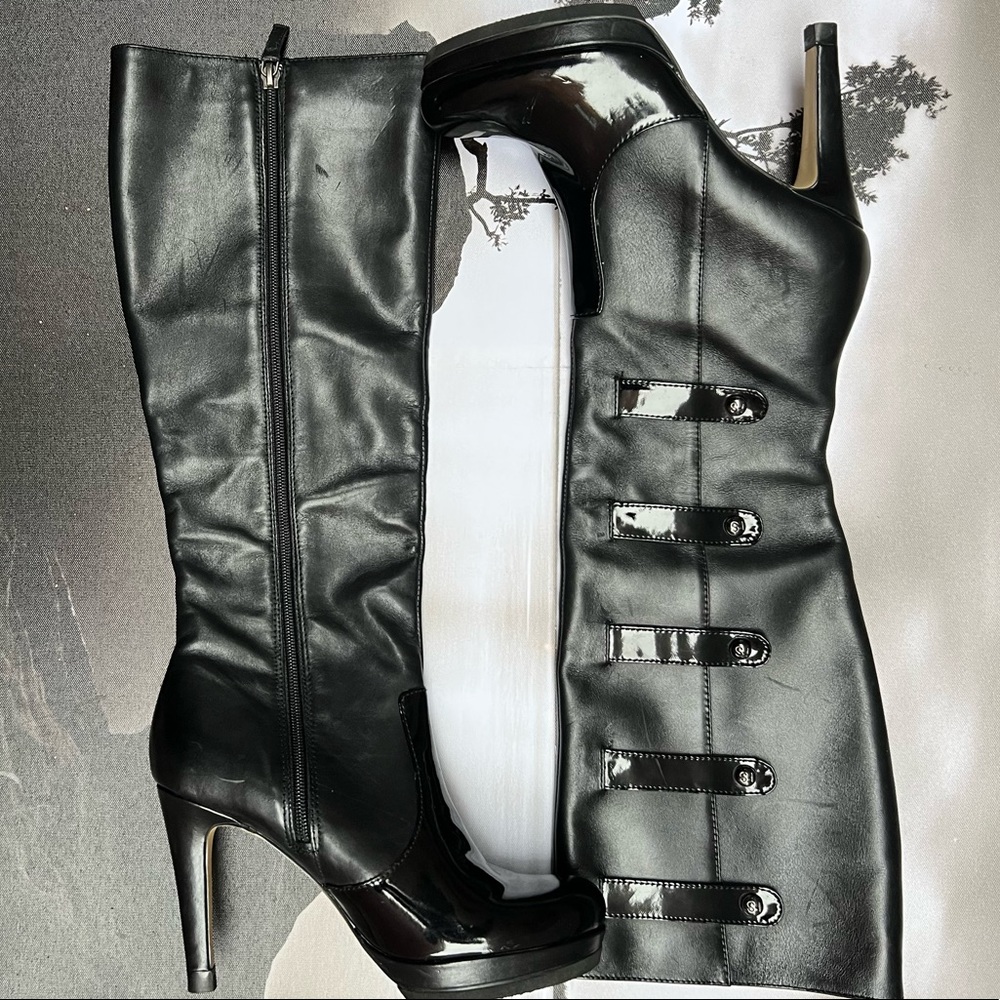 Franco Sarto Legion cadet heeled leather boots